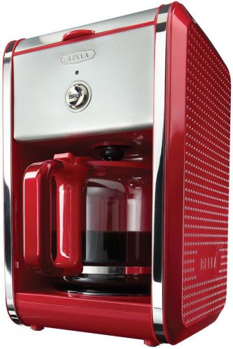 Dots Collection 12 Cup Coffee Maker Red Convenient Pause Bla13700