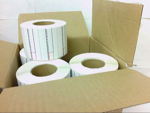 CAS LST-8000 Printing Scale Labels Case, 58 x 30 mm, Non-UPC, 12 Rolls Per Case