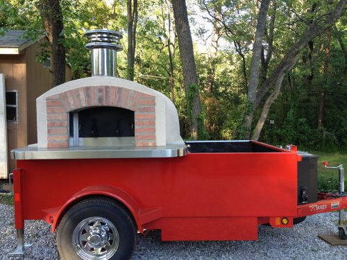 Mobile wood fired pizza trailer for sale