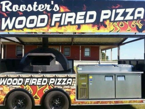 Woodfired pizza trailer