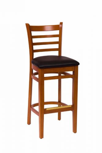 New commercial restaurant wooden burlington ladder back bar stool for sale