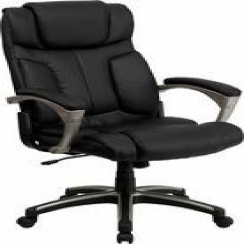 Flash furniture bt-9875h-gg high back folding black leather executive office cha for sale
