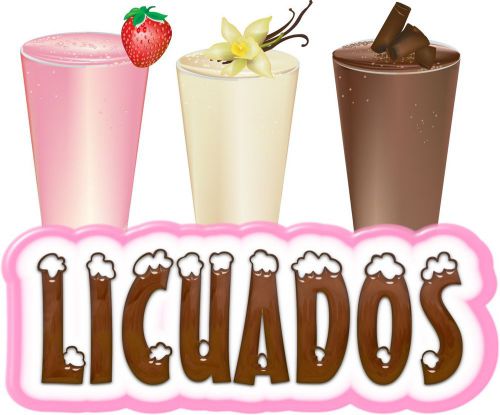 Licuados Concession Decal 24&#034;  Milkshakes Restaurant Ice Cream Food Truck Menu