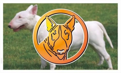 Bb660 bull terrier dog banner shop sign for sale