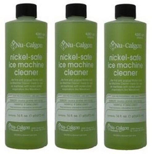 3-lot nu-calgon 4287-34 nickel-safe ice machine cleaner for sale