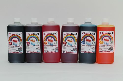 Classikool 6 x 1 ltr slushie slush puppy syrup 6 to1 mix 60 flavours &amp; 8 colours for sale