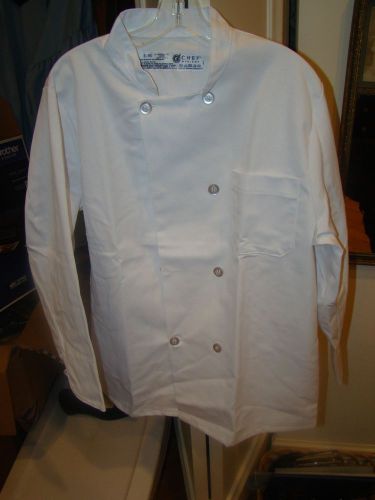 basic White Chef Coat Long Sleeve White Size 2XL