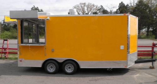 Concession Trailer 8.5&#039;x17&#039; Yellow - Catering Food Event Vending