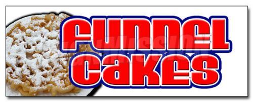 24&#034; FUNNEL CAKES DECAL sticker cake concessions fair supplies equipment