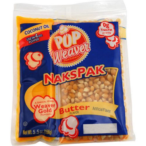 Butter flavored popcorn portion packs for 4 oz popper – case of 36 - commercial for sale