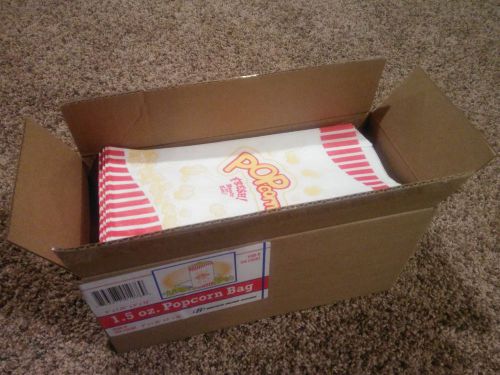 1000 1.5oz popcorn bags *free shipping* for sale
