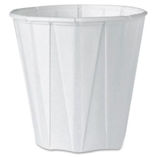 Genpak 3oz  capacity white color pleated cups w300f for sale