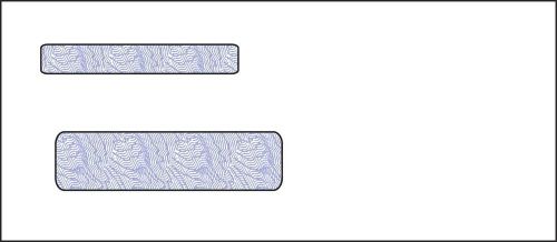 Double Window Envelopes 24lb White Wove 1000/case Privacy Inside Tint size 10