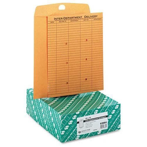 Quality park resealable interoffice 1 side print envelope - 10&#034; x 13&#034; - (63664) for sale