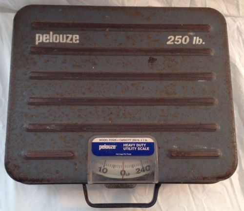 Pelouze p250s heavy duty platform receive shipping utility scale 250lb briefcase for sale