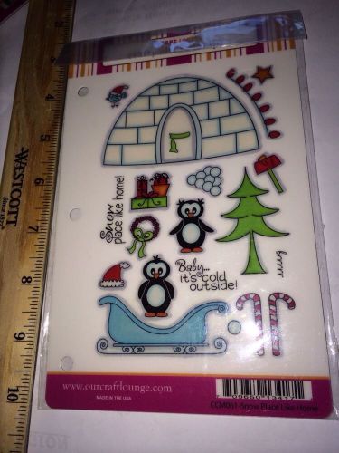 Crafty Clear Stamp Set Snow Place Hime Penguins