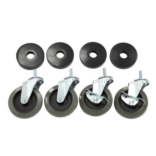 Hdx 4 in. industrial casters with bumper (4-pack) for sale