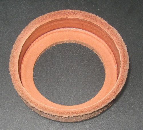 NOS WATER WELL HAND  PUMP  LEATHER Gasket Cup  3&#034; OD x 2 &#034; Hole
