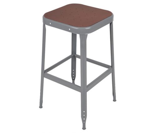 Lyon welded 24&#034; stool chair seat with pressed wood seat - # 1824 - set of 2 for sale