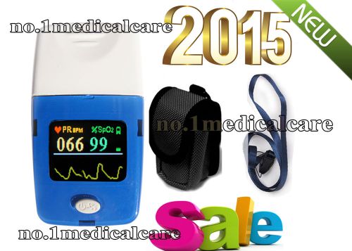 CE OLED Fingertip Pulse Oximeter Blood Oxygen SpO2 PR Heart Rate Monitor