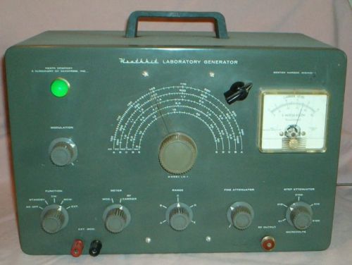Heathkit model lg-1 - laboratory rf signal generator - tested - ham radio for sale