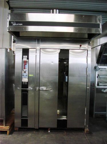 Baxter hobart ov210g-m2b gas double rack rotating bakery oven for sale
