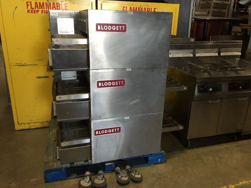 Blodgett mt1828g triple stack conveyor, gas pizza oven... for sale