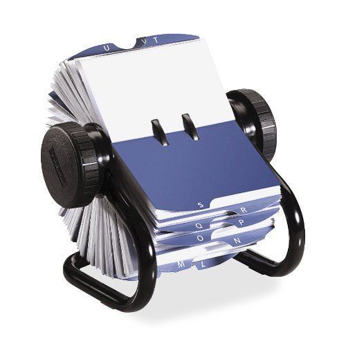 Rolodex Rotary Business Card File - 400 Business Card - 24 Printed - (rol67236)