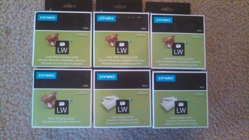 6 boxes dymo labels (3 x 30256 2 x 30252 1 x 30323) 2,520 labels total for sale
