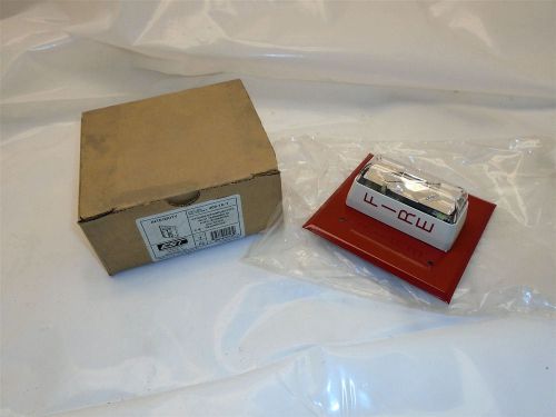 Est edwards 405-7a-t red 24v dc/cc fire signal strobe with terminals new for sale