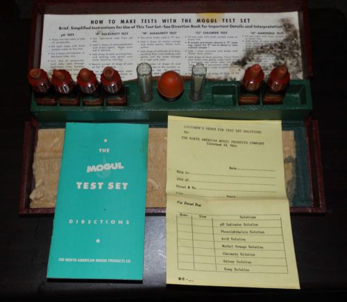 Mogul water test kit - incomplete - 1964 north american mogul co. for sale