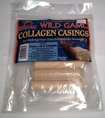 Hi-Country Domestic Meat &amp; Wild Game Collagen Casings (NEW) (Bx20)
