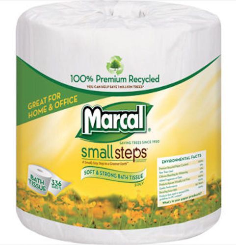 Marcal 100% Recycled Small Steps Bath/ Tissue 2Ply 48count GREAT BUY!!
