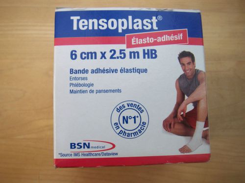 TENSOPLAST Elastic Adhesive Bandage 6cm x 2.5m HB x 2 ROLL