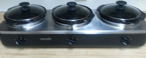 Crock-pot triple cooker food warmer 3 temperature for sale