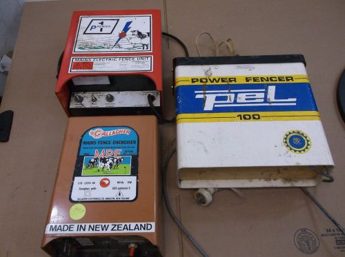 ELECTRIC FENCE CHARGERS FOR PARTS, GALLAGHER, PEL, MAINS ELECTRIC FENCE UNIT