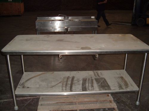 STAINLESS STEEL FOOD PROCESSING TABLE 80 X 30