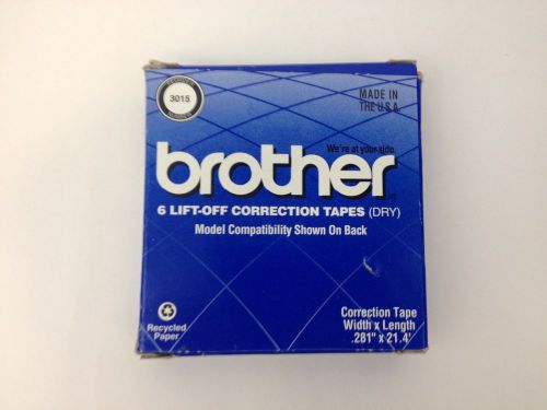 Brother 3015 OEM Ribbon - Lift-Off Correction Tape (6 Tapes / Pack)