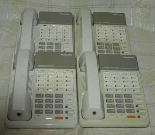 Lot 4 Panasonic KX-T7020 Hybrid Phones - White - Tested