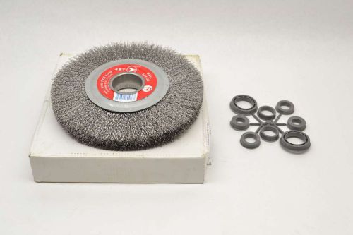 JET 554455 W814 8 X 1 IN GENERAL PURPOSE BENCH CRIMPED WIRE WHEEL BRUSH B486398