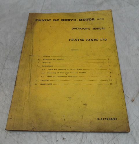 Fanuc Series 16, 18,160, &amp; 180 Model B Maintenance Manual, GFZ-62445E/03, Used
