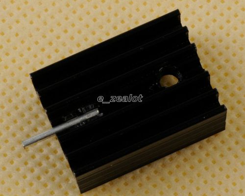 Perfect 10PCS TO-220 IC Heat Sink Black TO220 21x15x11mm with PIN Aluminum
