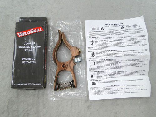 New weldskill copper ground clamp 300 amp ws300gc 9205-1216 for sale