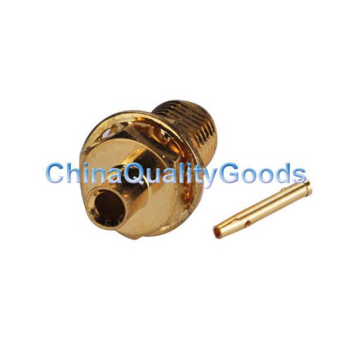 5x sma solder female bulkhead connector for .086&#039;&#039; cable for sale