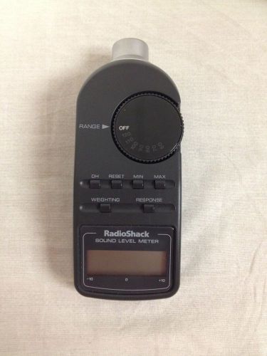 Black Radio Shack Sound Level Meter Model 33-2055 Tested WORKS EUC