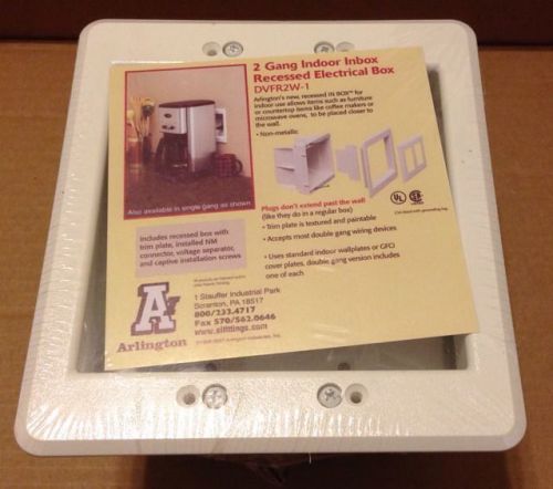 Arlington DVFR2W 2 Gang Recessed Indoor In Box Mounting Box Paintable