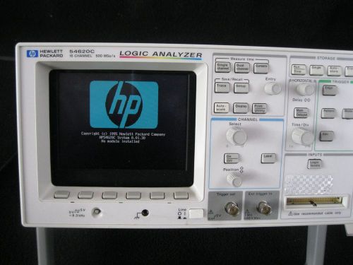 Hewlett Packard HP 54620C Color Logic Analyzer; 16-Channel, 500MS/s