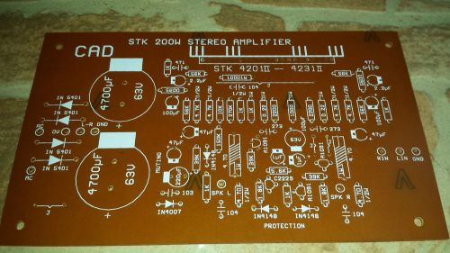 200W Stereo Power Amplifier With STK 4201II - 4231II IC/ DIY Circuit PCB