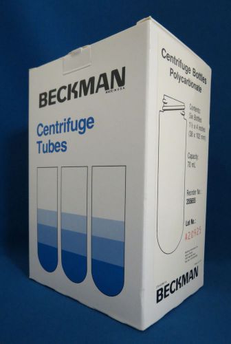 Beckman centrifuge tubes polycarbonate 70 ml 38 x 102 mm (qty 6) # 355655 for sale