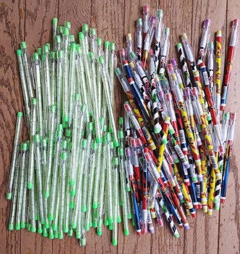 Lot 155 Multi Point Stacking Mechanical Pencils with Erasers Race Car Green